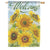 Sunflower Fall House Flag