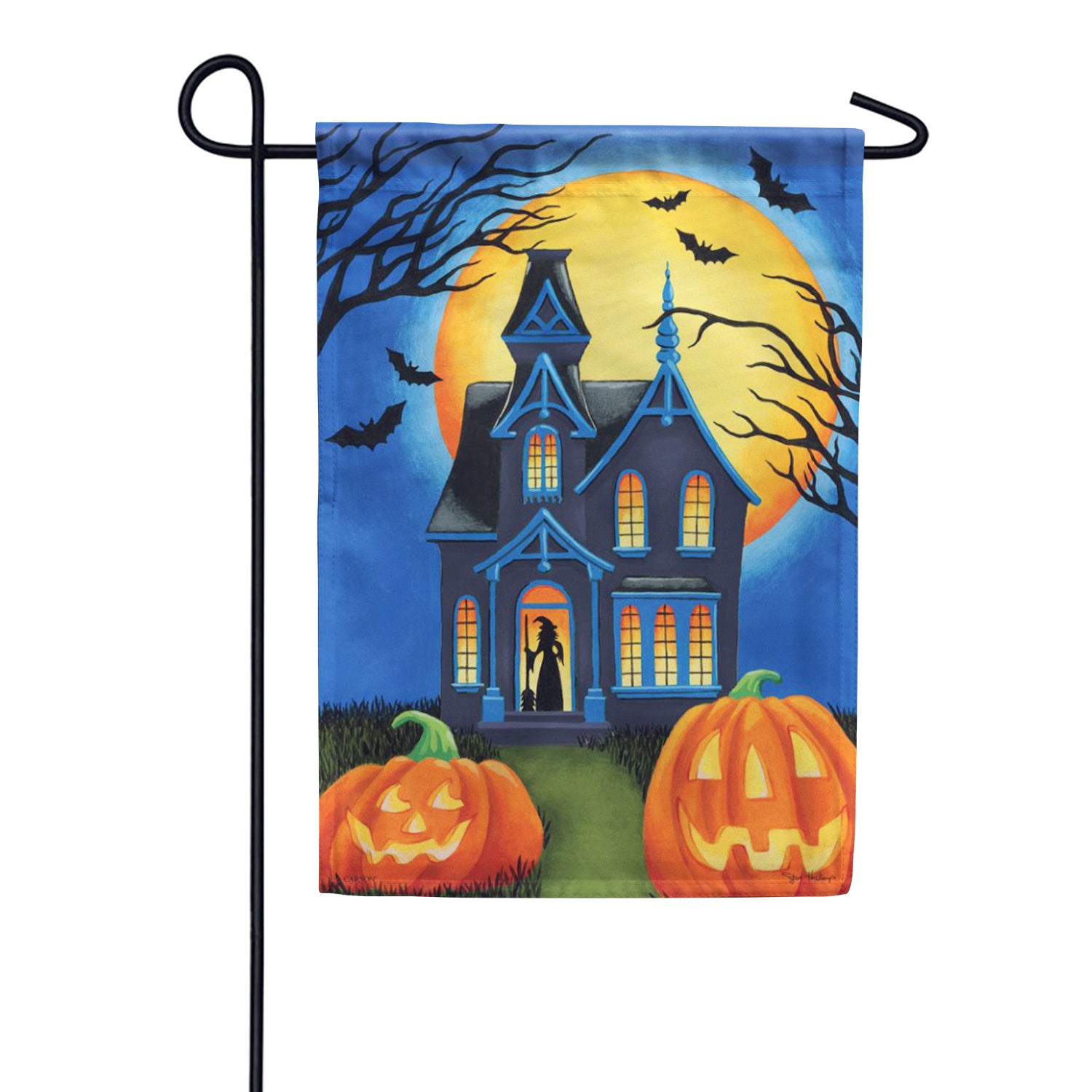 Carson Haunted House Garden Flag