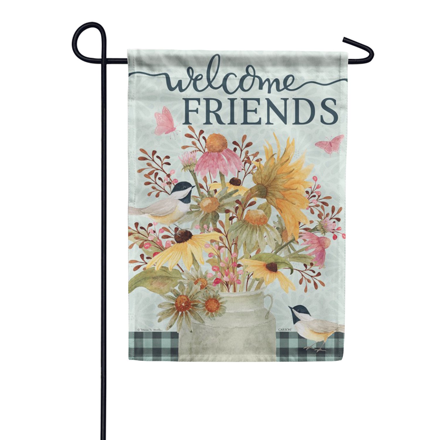 Carson Welcome Fall Floral Garden Flag