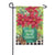 Poinsettia Vase Garden Flag