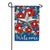 Patriotic Floral Star Garden Flag