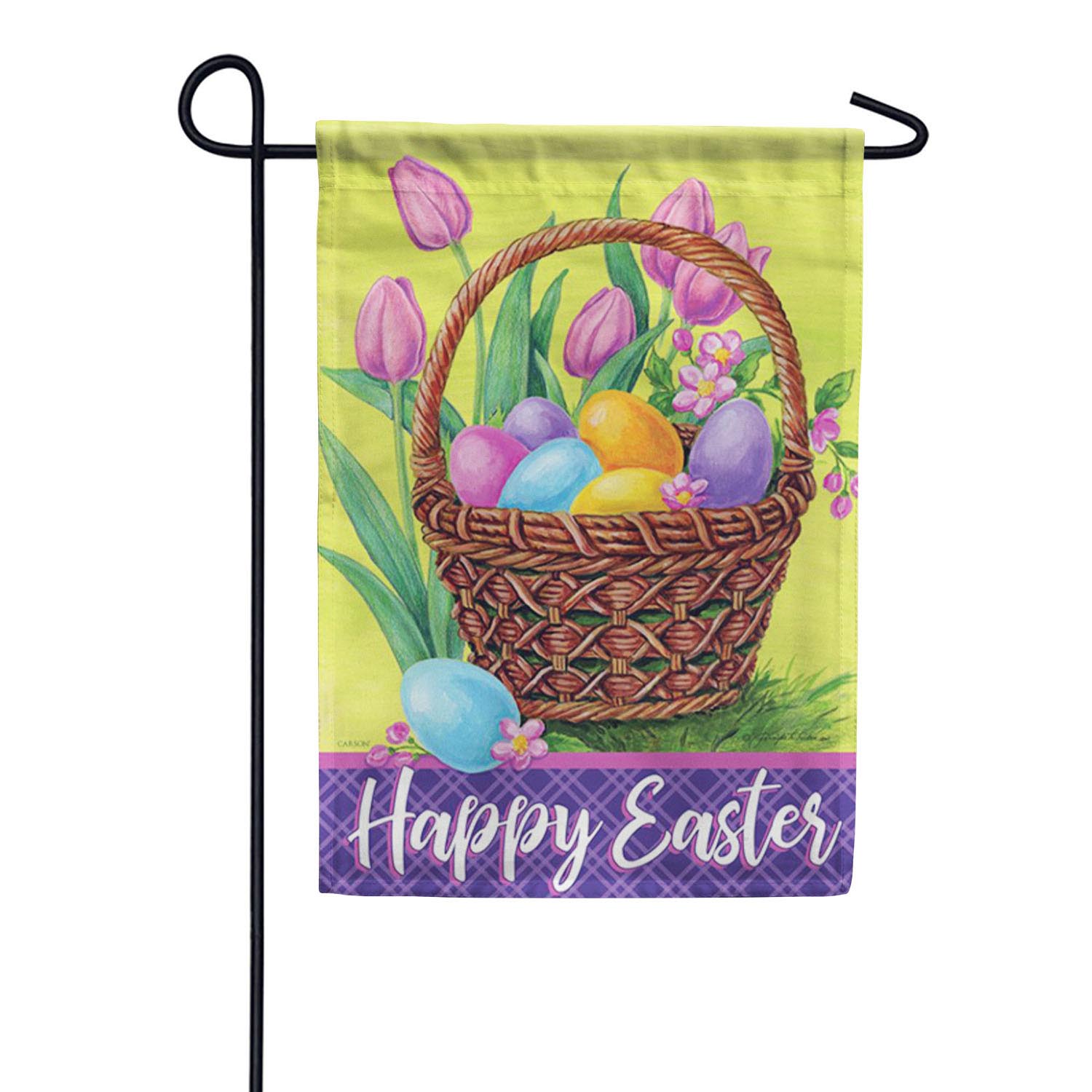 Easter Basket Double Sided Garden Flag