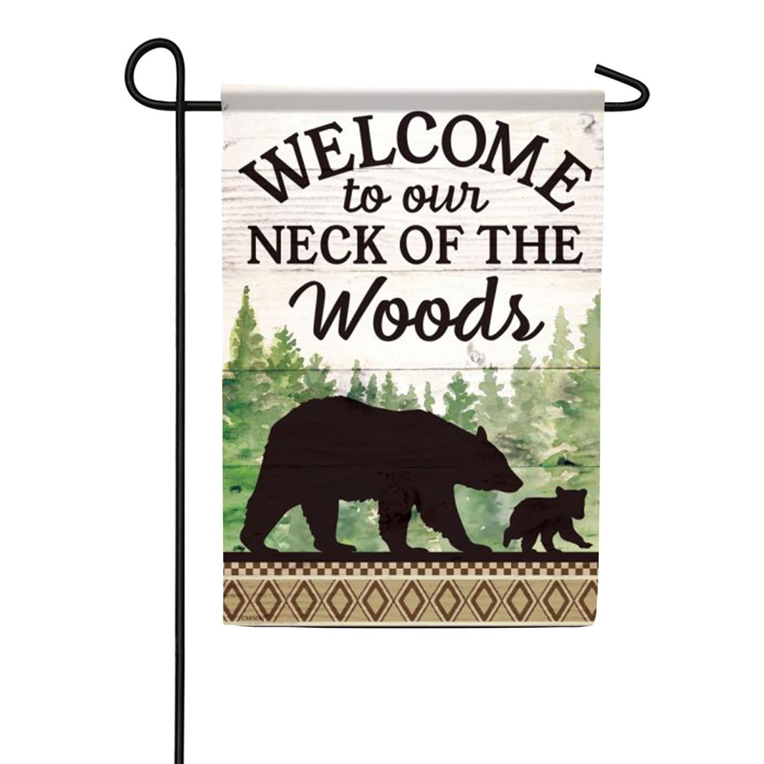 Neck Of The Woods Garden Flag 12.5 x 18