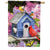 Bright Birdhouse House Flag