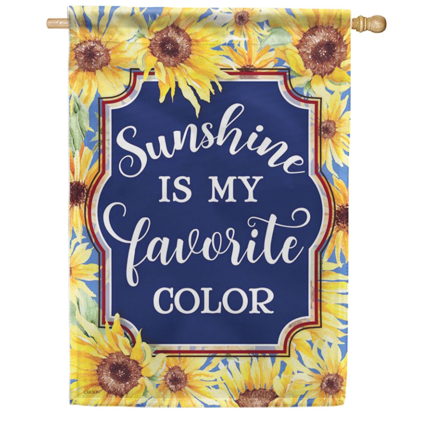 Sunflower Pattern House Flag