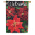 Plaid Poinsettias House Flag