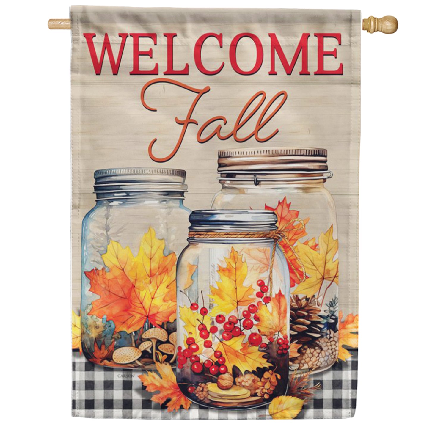 Fall Jar House Flag