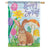 Carson House Flag - Happy Spring Bunny House Flag