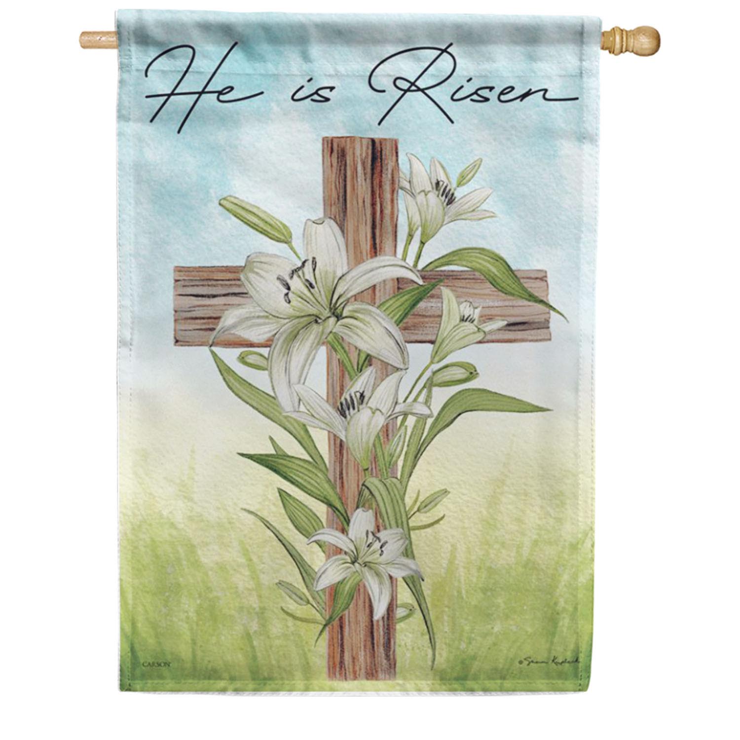 Easter Cross Double Sided House Flag