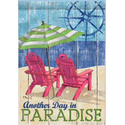 Day In Paradise Double Sided Garden Flag