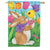 Tulip Bunnies Double Sided House Flag