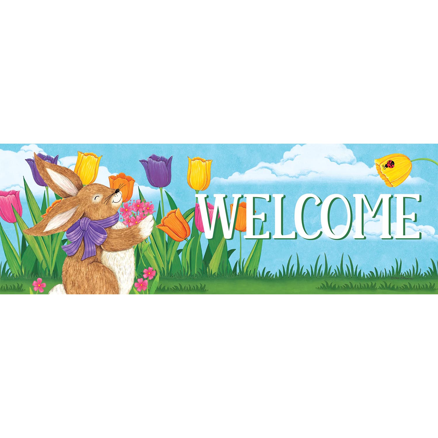 Tulip Bunnies Signature Sign