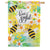 Bee Joyful Double Sided House Flag