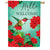 Hummingbird Geranium Double Sided House Flag