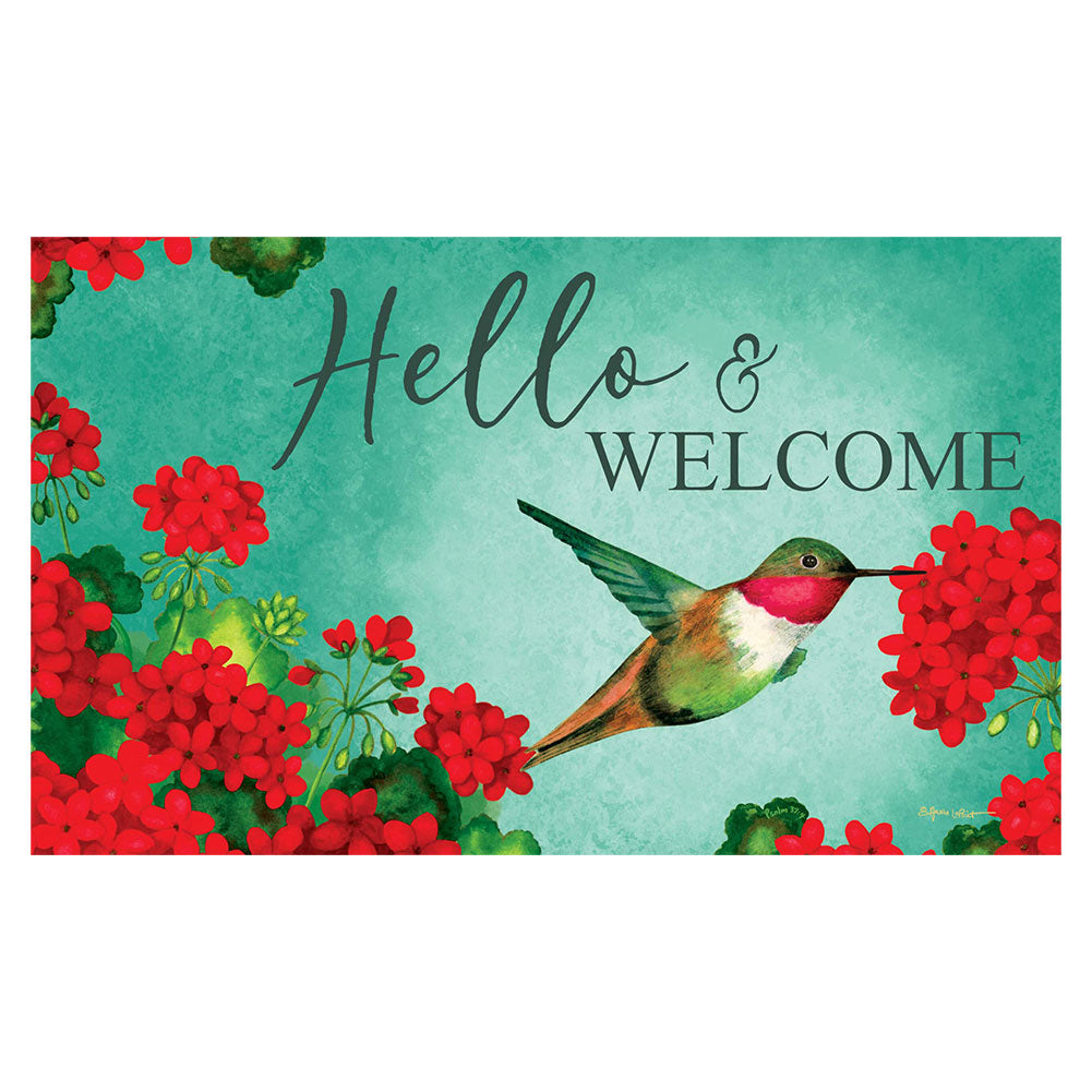 Hummingbird Geranium Mat