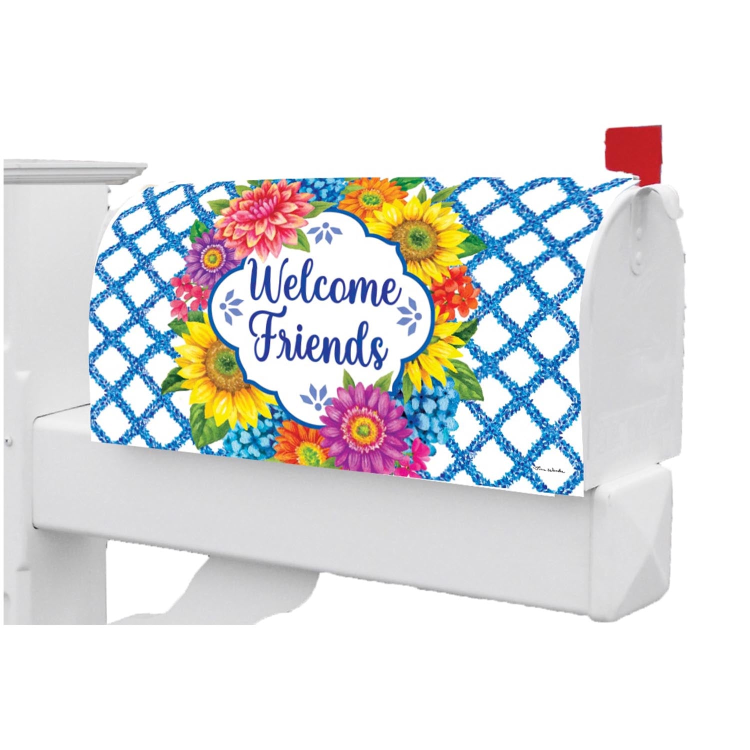 Floral Vines Mailbox Makeover