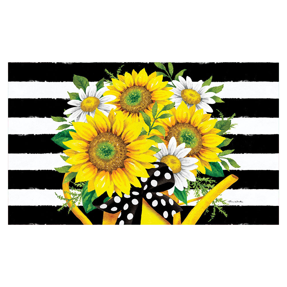 Sunflower Watering Can Mat