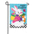 Bunny and Carrot Applique Garden Flag