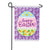 Patterned Easter Egg Applique Garden Flag