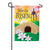 He is Risen Cross Applique Garden Flag