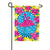 Floral Flamingo Applique Garden Flag