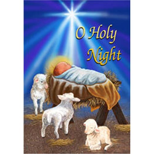 O Holy Night Christmas Garden Flag