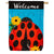 Ladybug Welcome Linen House Flag