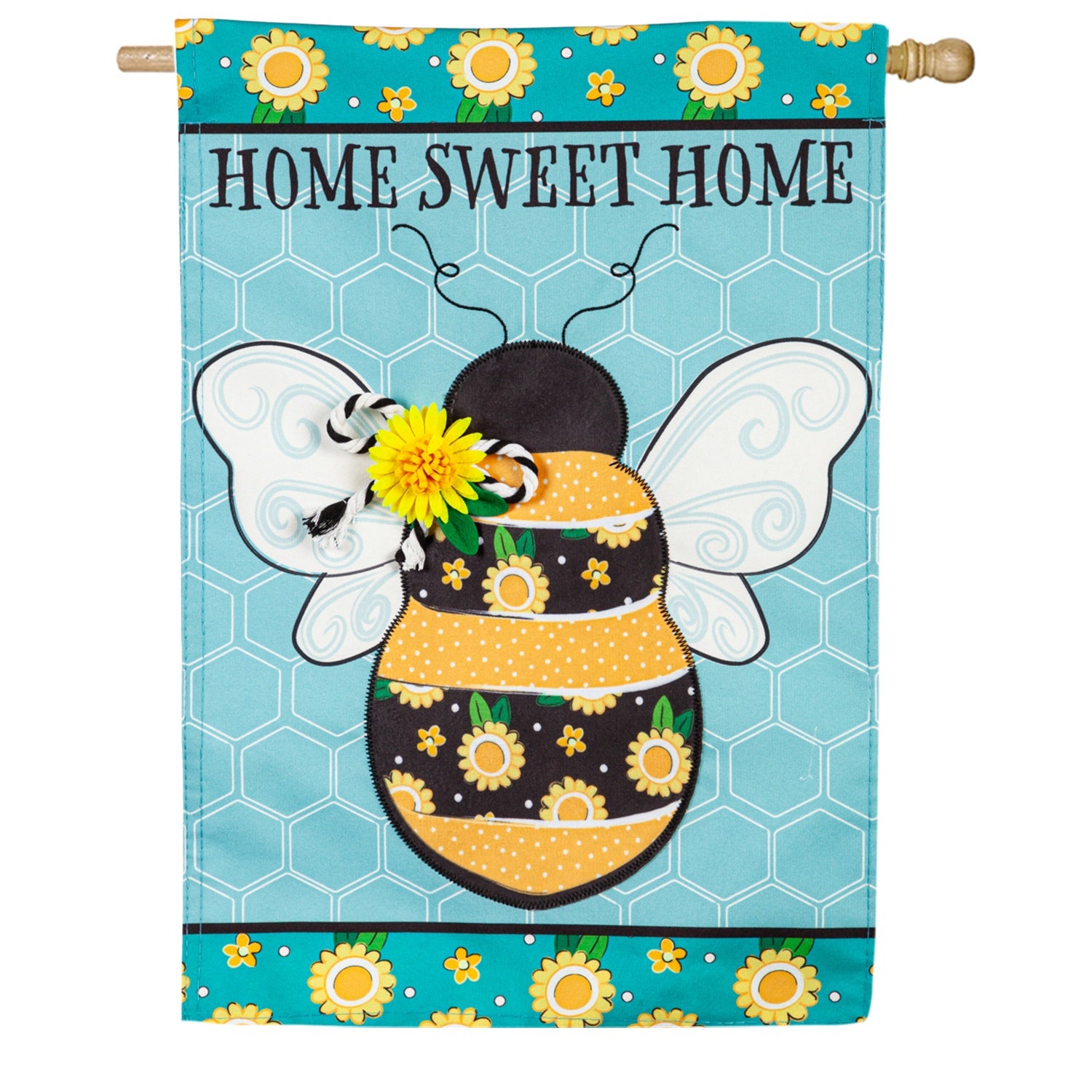 Home Sweet Home Bee Linen House Flag