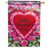 Filled with Love Lustre House Flag