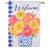 Welcome Gerberas in Vase Moire House Flag