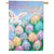 Happy Easter Multi Eggs Double Sided House Flag