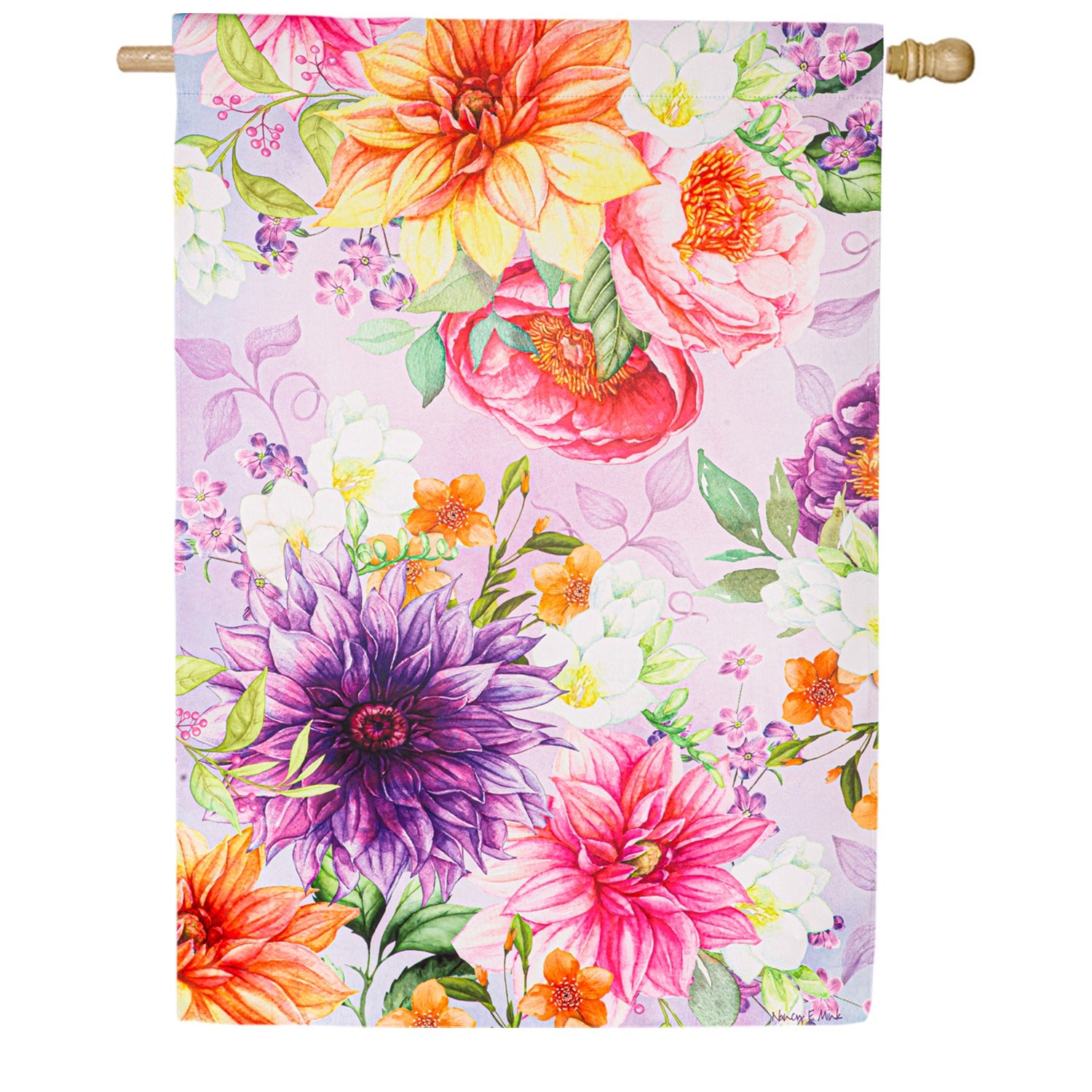 Rhapsody in Bloom Double Sided House Flag