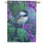 Chickadee on Lilac Double Sided Suede House Flag 28x40