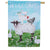 Welcome Farm Friends Double Sided Suede House Flag 28x40