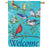 Multi Birds Double Sided Suede House Flag 28x40