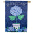 Potted Floral Double Sided Suede House Flag 28x40