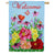 Spring Floral Double Sided Suede House Flag 28x40