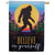 Big Foot Believe In Yourself Double Sided Suede House Flag 28x40