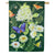 Flutters and Flowers Double Sided Suede House Flag 28x40