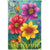 Summer Flowers Welcome Double Sided House Flag