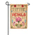 Tiptoe Through the Petals Burlap Garden Flag