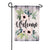 Beautiful Floral Burlap Garden Flag