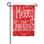 Quaint Merry Christmas Burlap Garden Flag