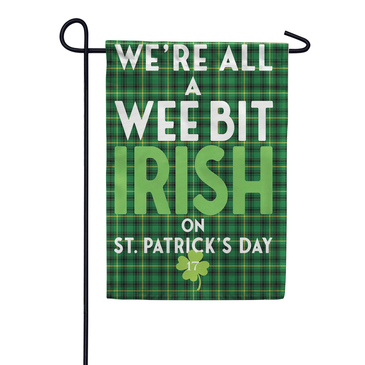 Wee Bit Irish Burlap Garden Flag