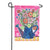 Summer Flowers Watering Can Double Sided Burlap Garden Flag