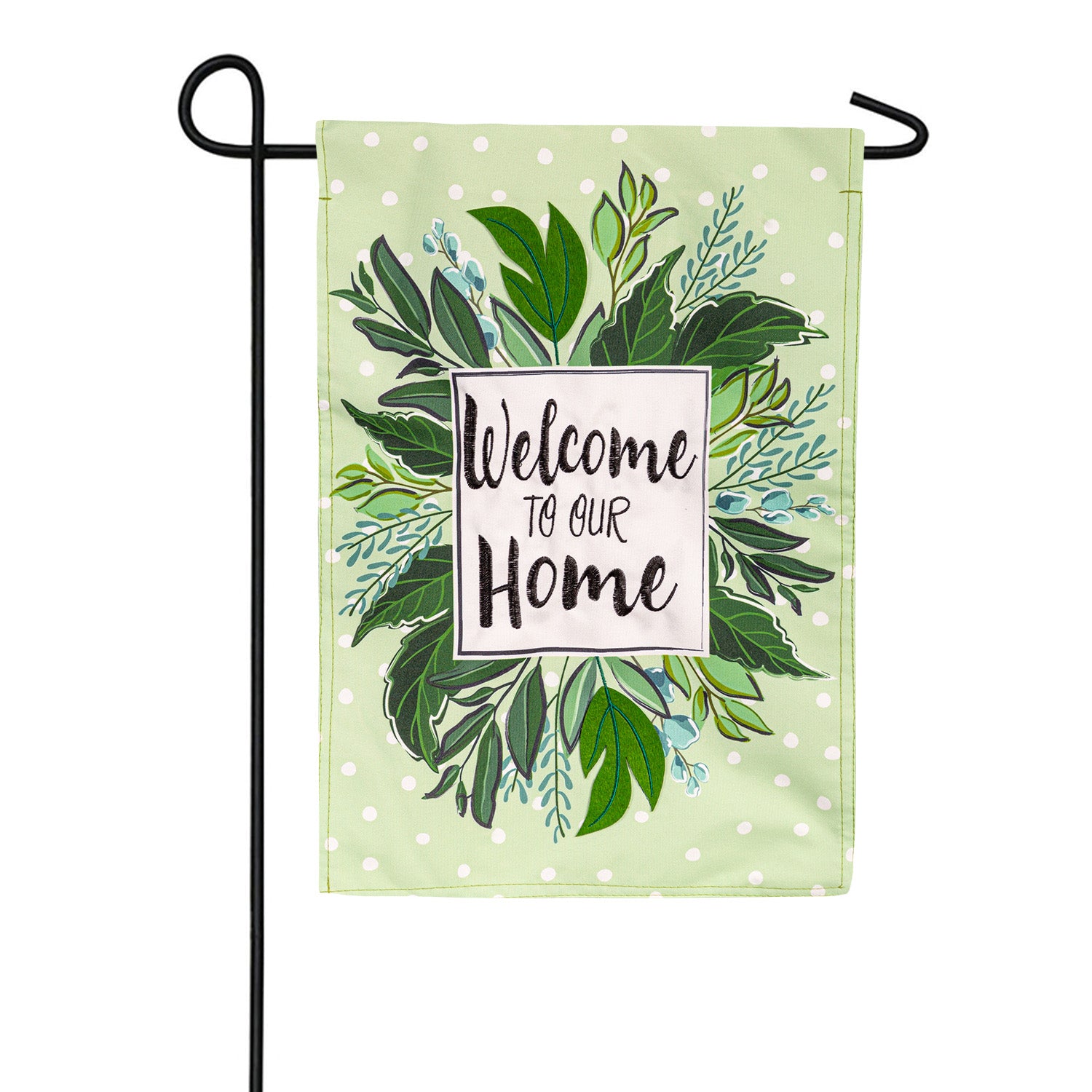 Evergreen Welcome to Our Home Linen Garden Flag