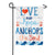 Love and Hope Anchors the Soul Moire Garden Flag