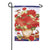 Moire Red Geraniums Double Sided Garden Flag