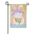 Happy Easter Bunny Suede Double Sided Garden Flag