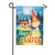 Gnome Happy Camper Burlap Garden Flag